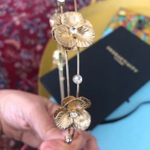 Anthropologie Gold Gilded Tiara headband